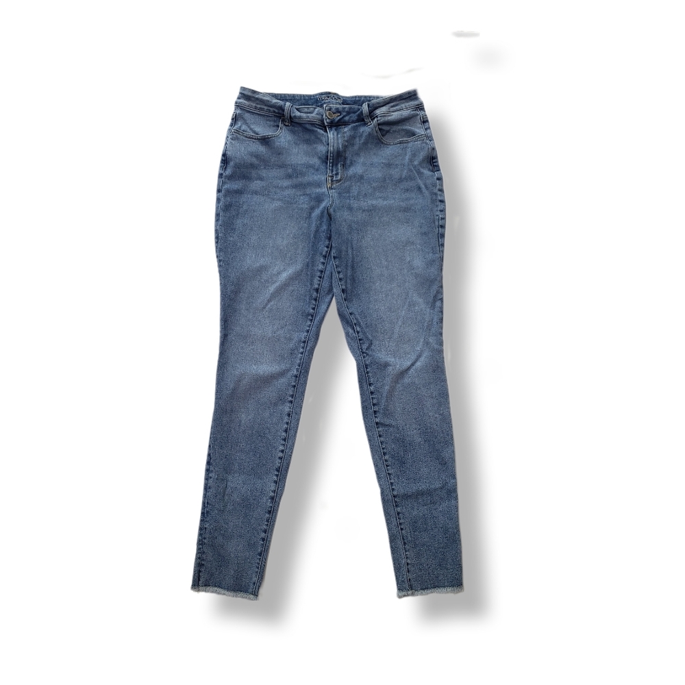 Maurices Skinny Jeans Women's Large Frayed Hem High-rise Stretch